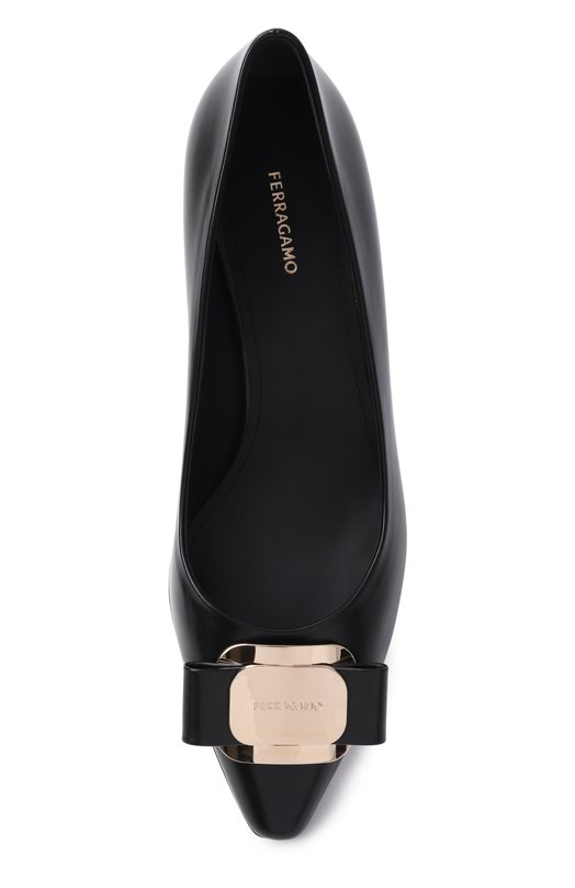 Кожаные туфли Zelma 40 Ferragamo 01H450/768 Чёрный  01H450/768 Фото 6