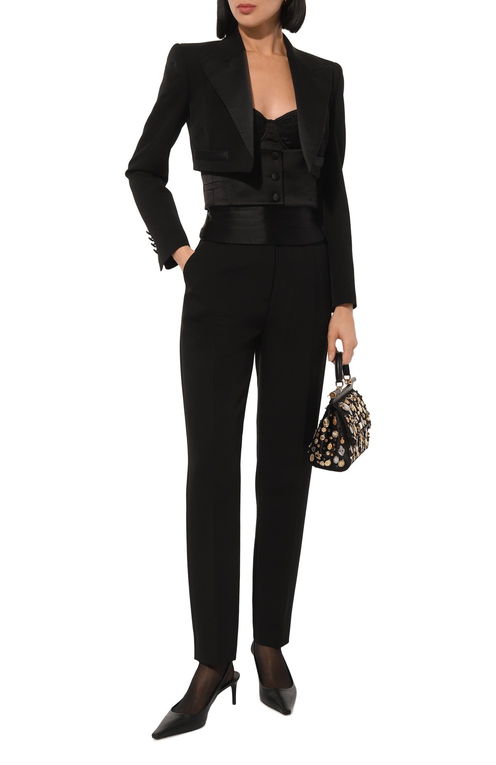 Шерстяные брюки DOLCE & GABBANA, арт. FTAM2T/GDCSC, фото 2