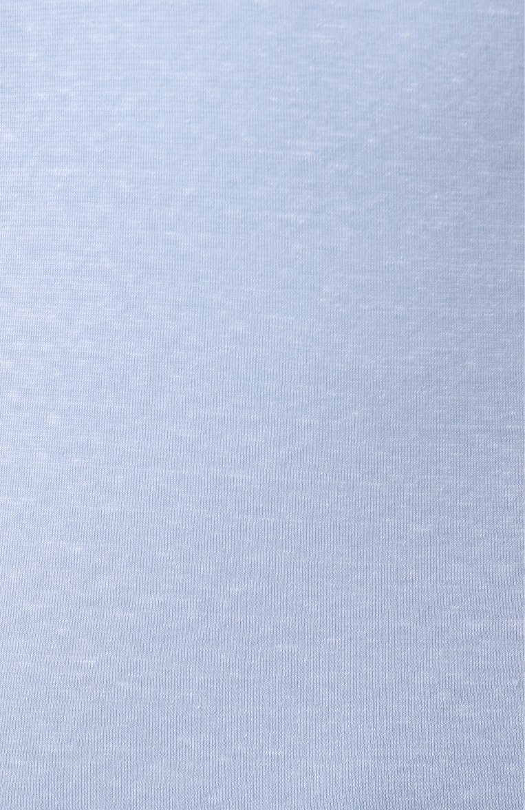 Мужская футболка из хлопка и льна 120% LINO голубого цвета, арт. 32ALIM7186/G308/S01 | Фото 6 (Рукава: Короткие; Материал внешний: Лен, Хлопок; Длина (для топов): Стандартные; Стили: Кэжуэл; Принт: Без принта; Мужское Кросс-КТ: Футболка-одежда; Кросс-КТ: Джерси)