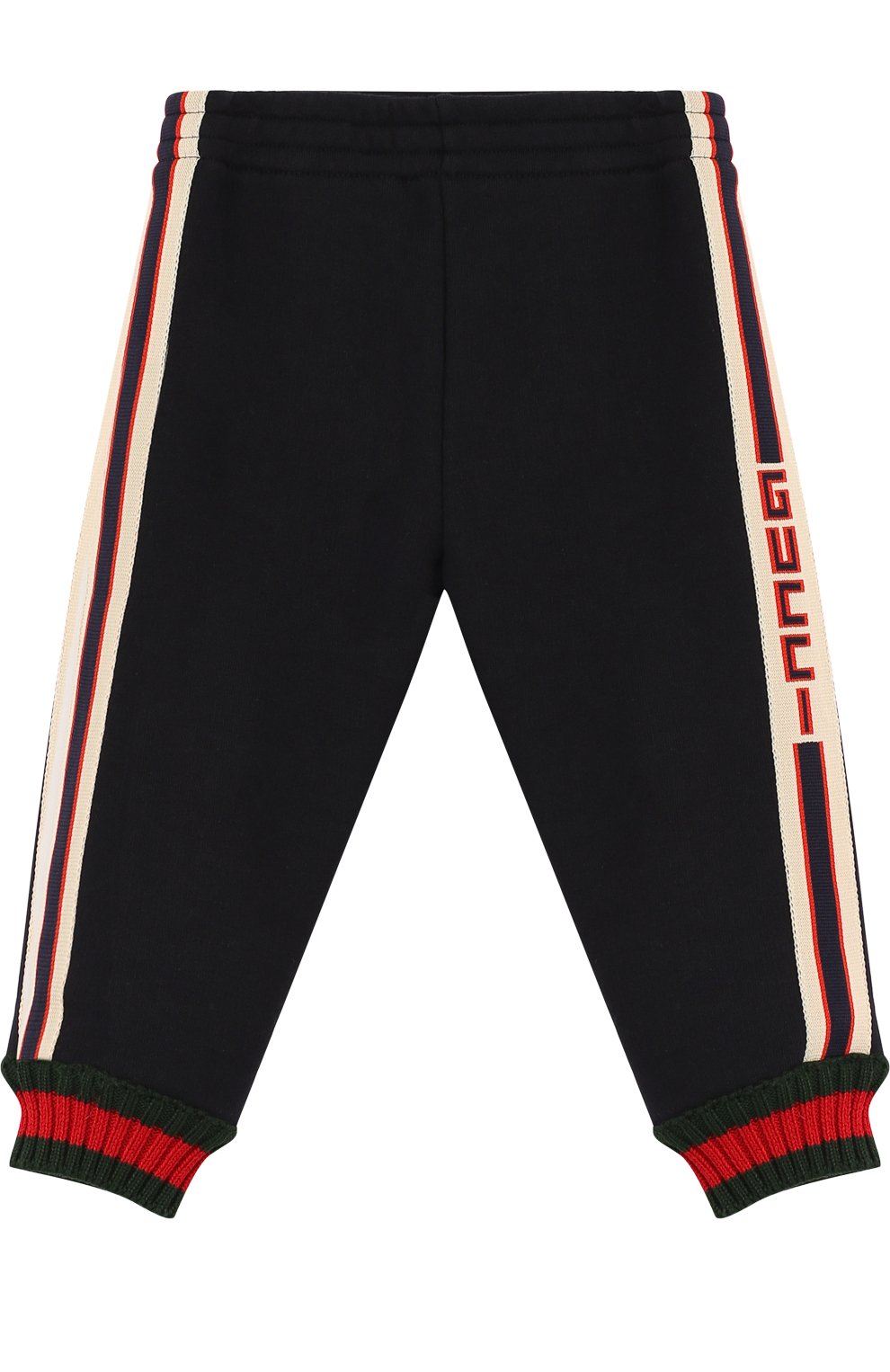 Хлопковые джоггеры с лампасами GUCCI, арт. 497807/X9L52, фото 1