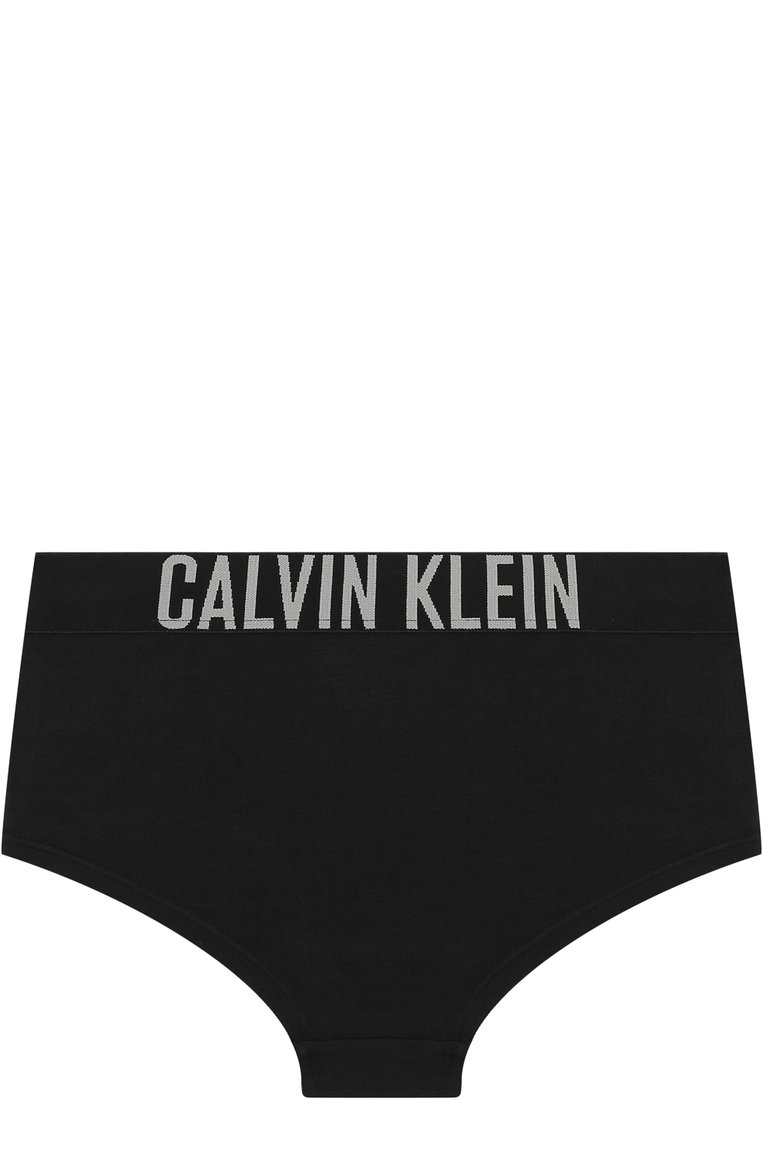 Детские комплект из двух трусов с логотипом бренда CALVIN KLEIN серого цвета, арт. G80G800151/4-7 | Фото 4 (Статус проверки: Проверена категория, Проверено; Материал внешний: Хлопок; Девочки Кросс-КТ: Комплект-белье; Рукава: Короткие; Материал сплава: Проставлено, Проверено; Драгоценные камни: Проставлено)