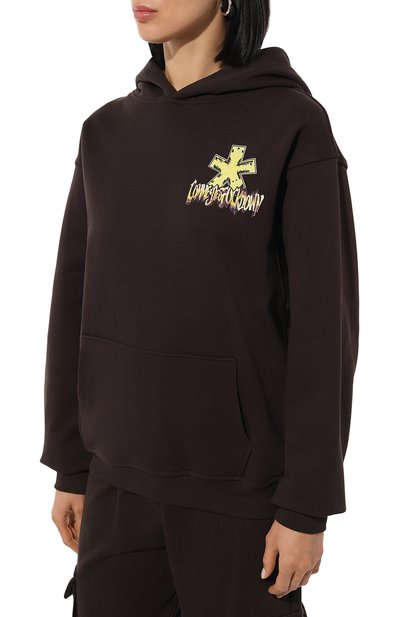 Хлопковое худи COMME DES FUCKDOWN, арт. CFABW01071, фото 3