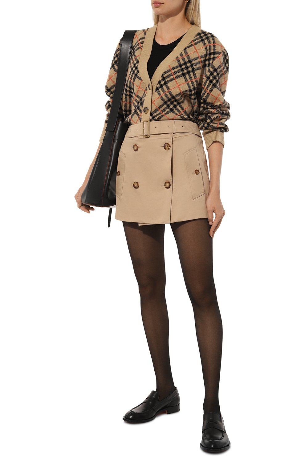 Хлопковая юбка BURBERRY, арт. 8071196 A7405, фото 2