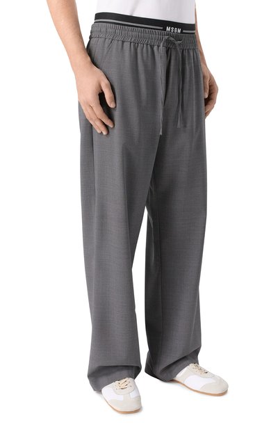 Шерстяные брюки MSGM, арт. 4040MP13/267100, фото 3