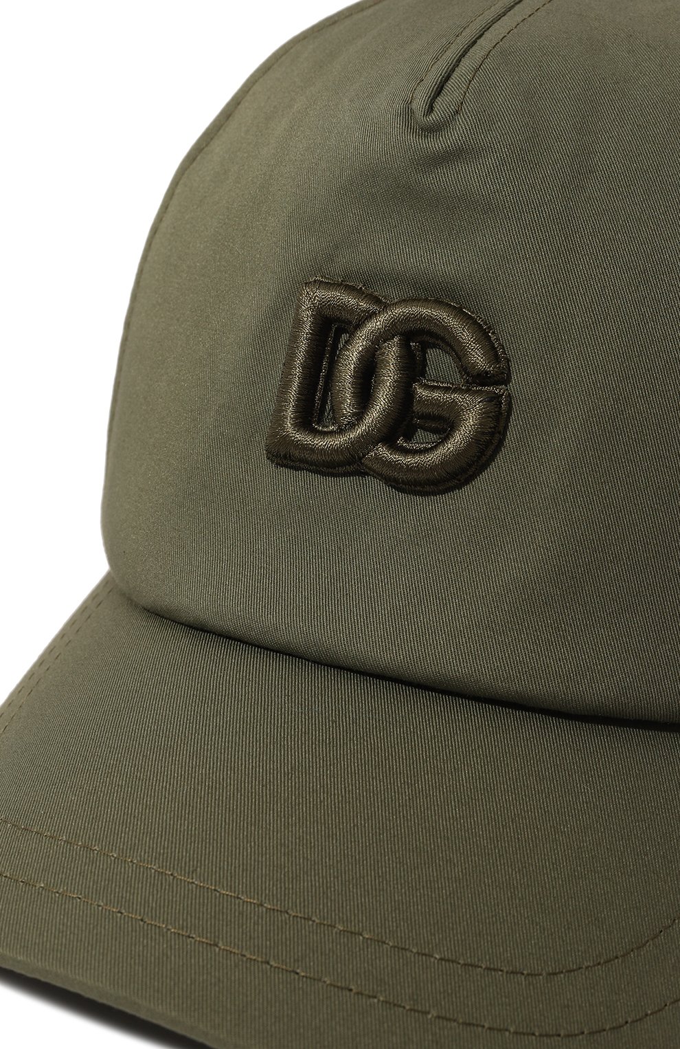 Хлопковая бейсболка DOLCE & GABBANA хаки цвета по цене 22050 руб., арт. LB4H80/G7I3G, фото 3 Хлопковая бейсболка DOLCE & GABBANA, арт. LB4H80/G7I3G, фото 3