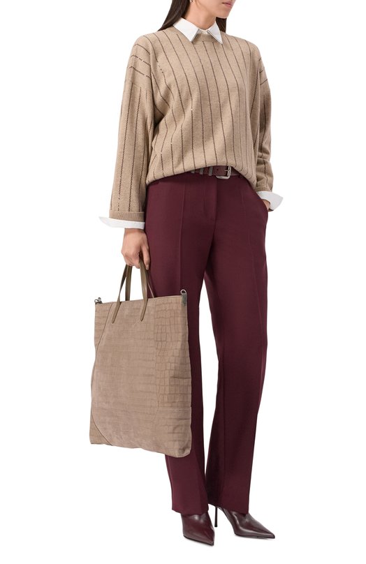 Сумка-тоут BC Duo large Brunello Cucinelli MBDCD2736P Бежевый  MBDCD2736P Фото 7