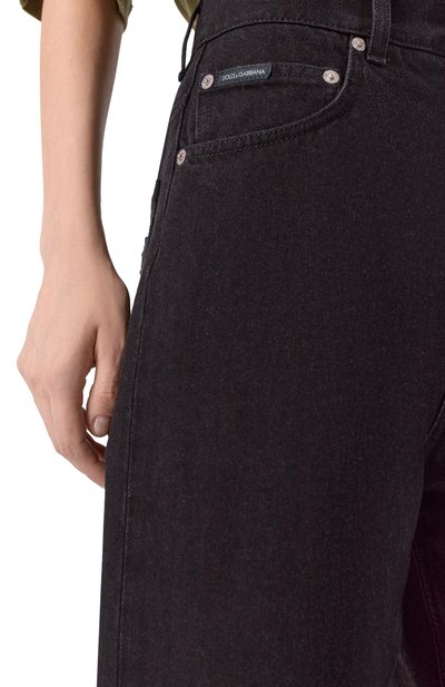 Джинсы DOLCE & GABBANA черного цвета по цене 95050 руб., арт. FTDDHD/G80X9, фото 5 Джинсы DOLCE & GABBANA, арт. FTDDHD/G80X9, фото 5