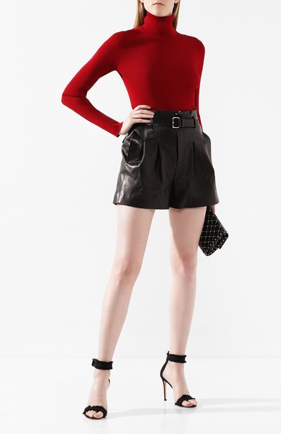 Кожаные шорты REDVALENTINO, арт. SR0NH00I/4L2, фото 2