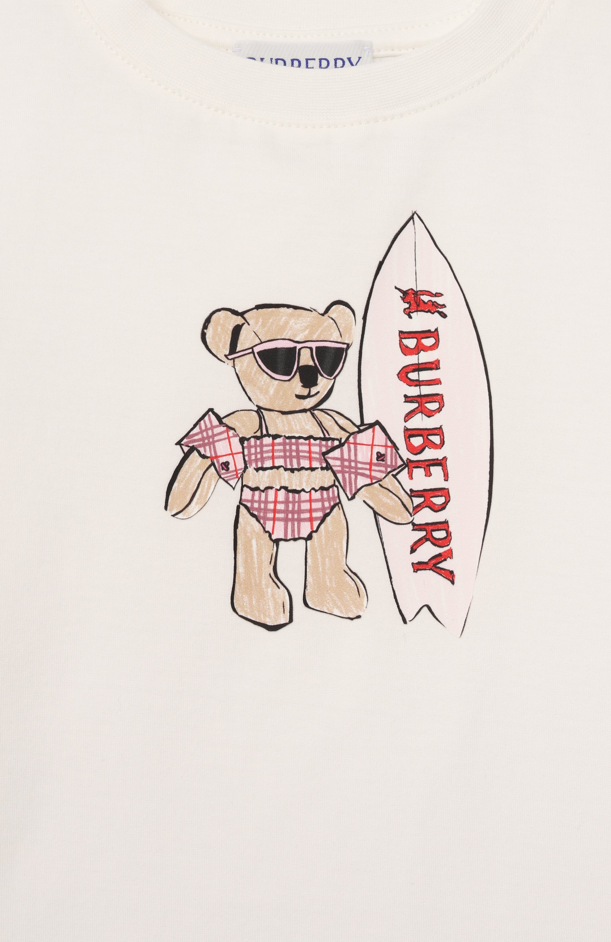 Хлопковая футболка BURBERRY, арт. 8121278, фото 3