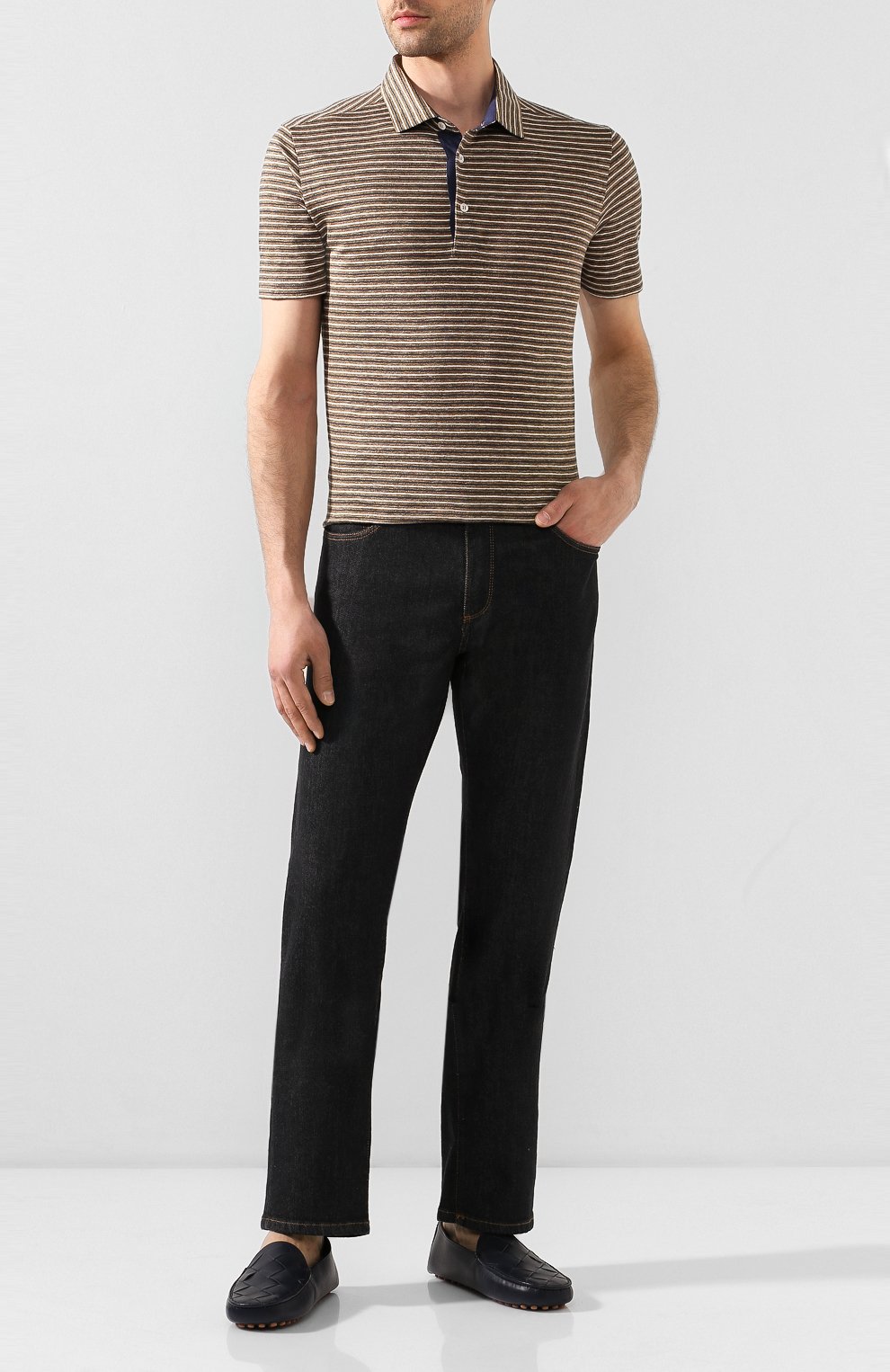 Кожаные мокасины BOTTEGA VENETA, арт. 608763/VBPU1, фото 2