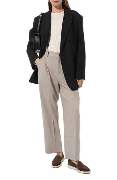 Замшевые лоферы SANTONI, арт. WUYA58856TISNSW9, фото 2