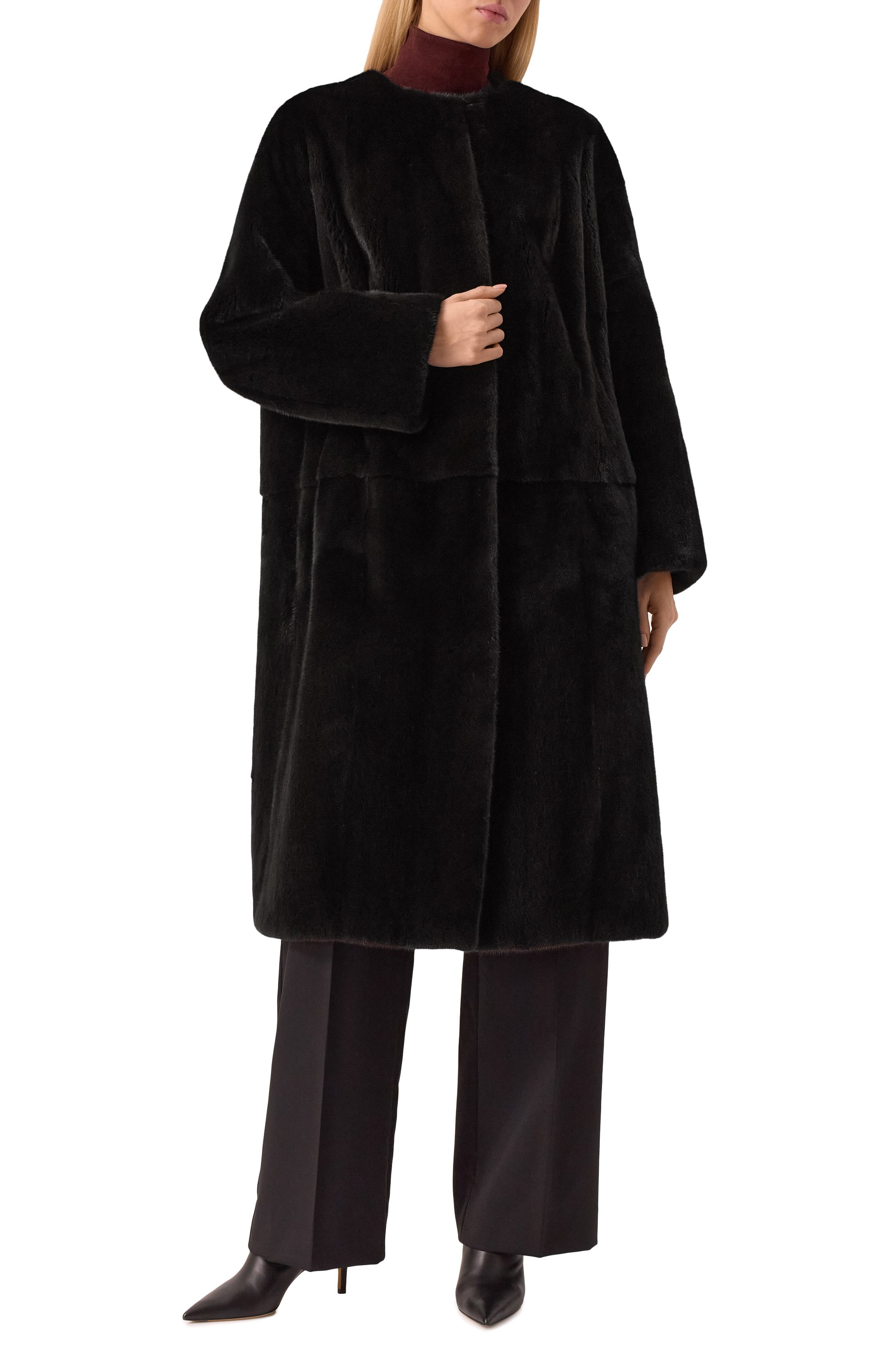 Шуба из меха американской норки BONANNA, арт. МШН001Ч, фото 3