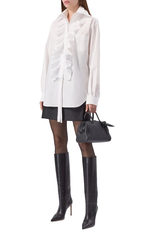 Хлопковая рубашка Moschino A0206/5431 Белый  A0206/5431 Фото 2