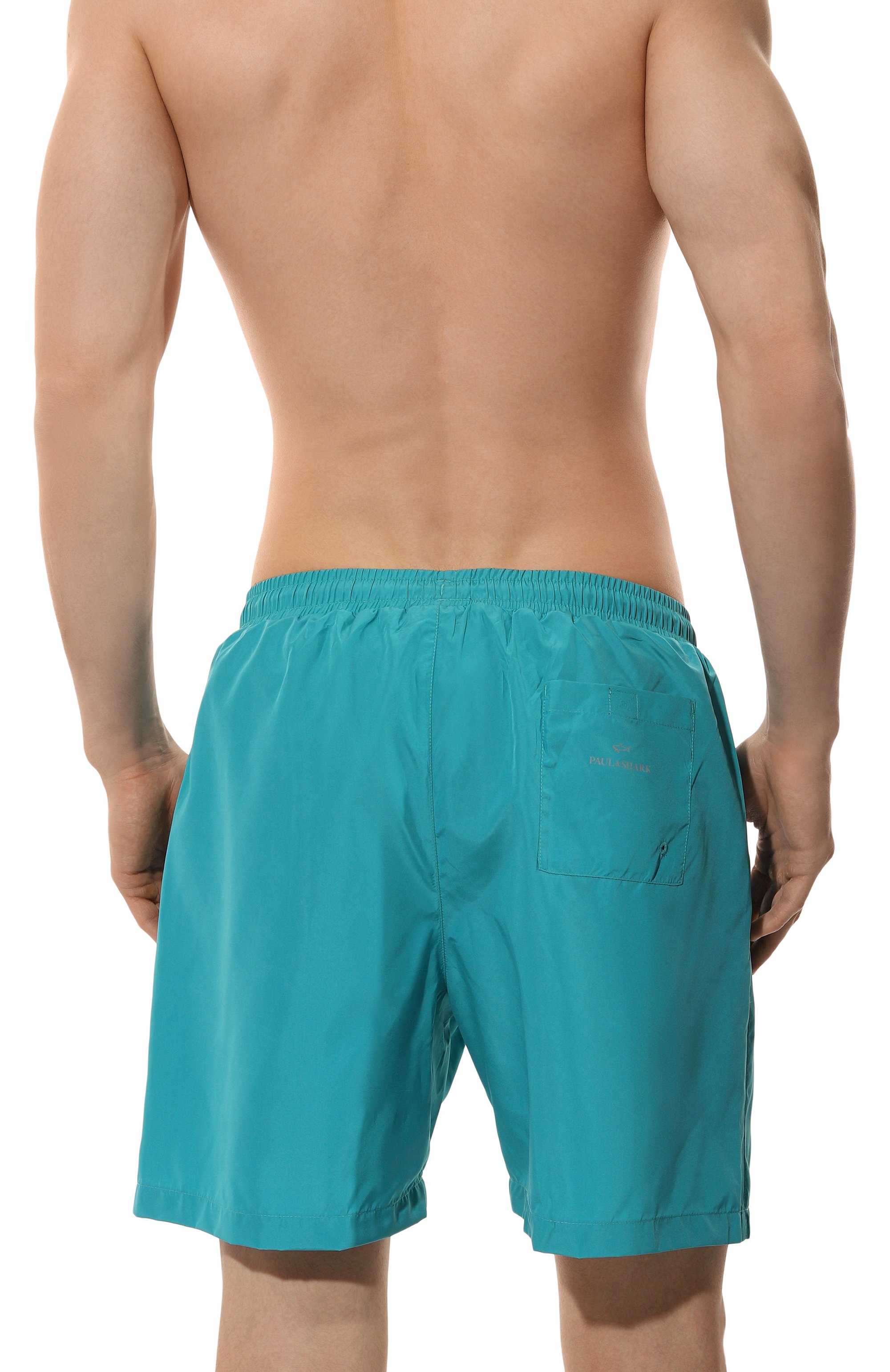 Плавки-шорты PAUL&SHARK бирюзового цвета по цене 20550 руб., арт. 25415000, фото 3 Плавки-шорты PAUL&SHARK, арт. 25415000, фото 3