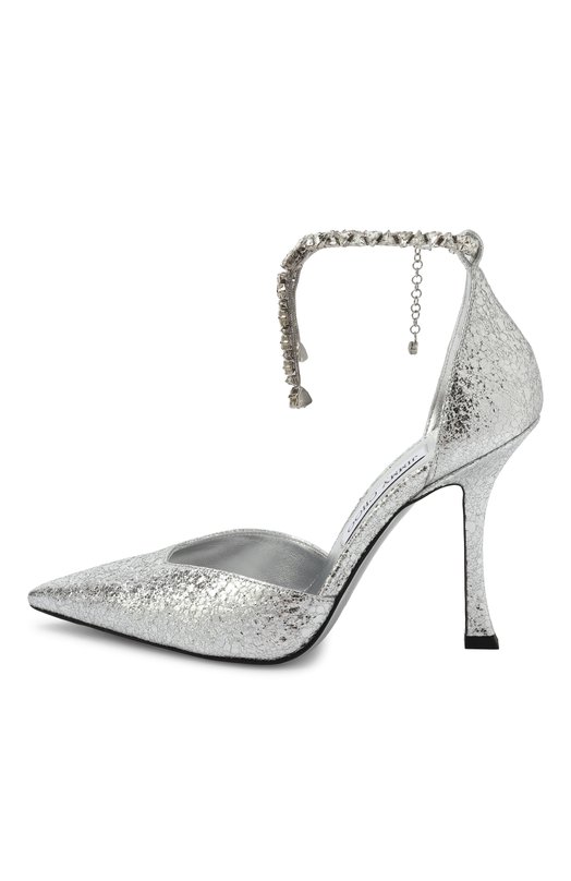 Кожаные туфли Stevie 100 Jimmy Choo STEVIE100HTJ Серебряный  STEVIE100HTJ Фото 4