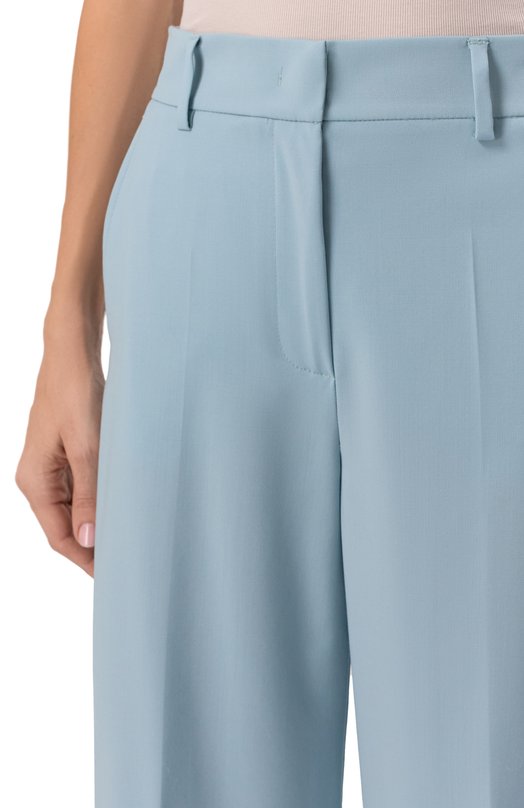 Шерстяные брюки Weekend Max Mara VISIV0 Голубой  VISIV0 Фото 5