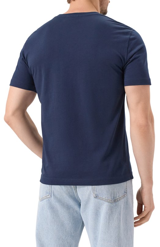 Хлопковая футболка Aeronautica Militare TS1942UJ00538 Синий  TS1942UJ00538 Фото 4