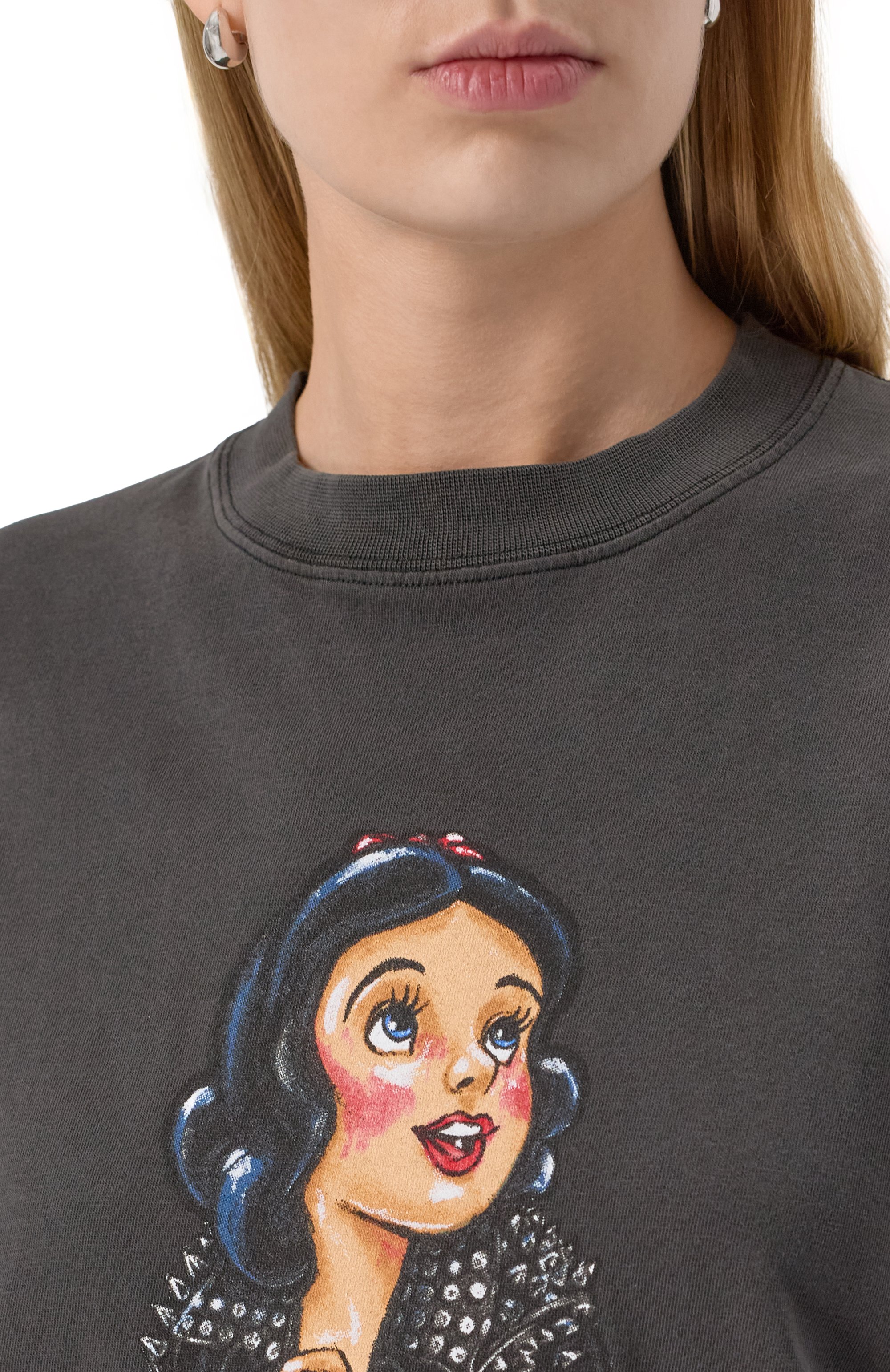 Хлопковая футболка DOMREBEL темно-серого цвета по цене 18600 руб., арт. DREAMING/T-SHIRT, фото 5 Хлопковая футболка DOMREBEL, арт. DREAMING/T-SHIRT, фото 5