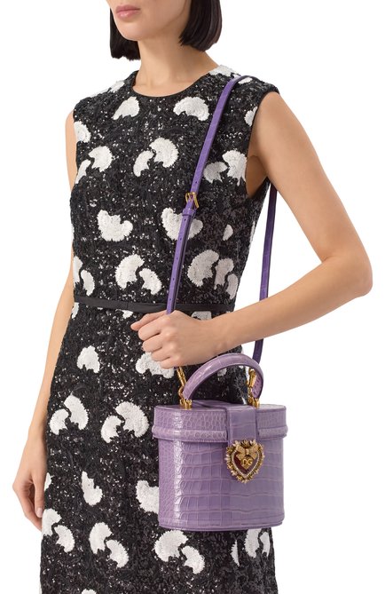 Женская сумка devotion из кожи аллигатора DOLCE & GABBANA, арт. BB6800/B2DE5/AMIS