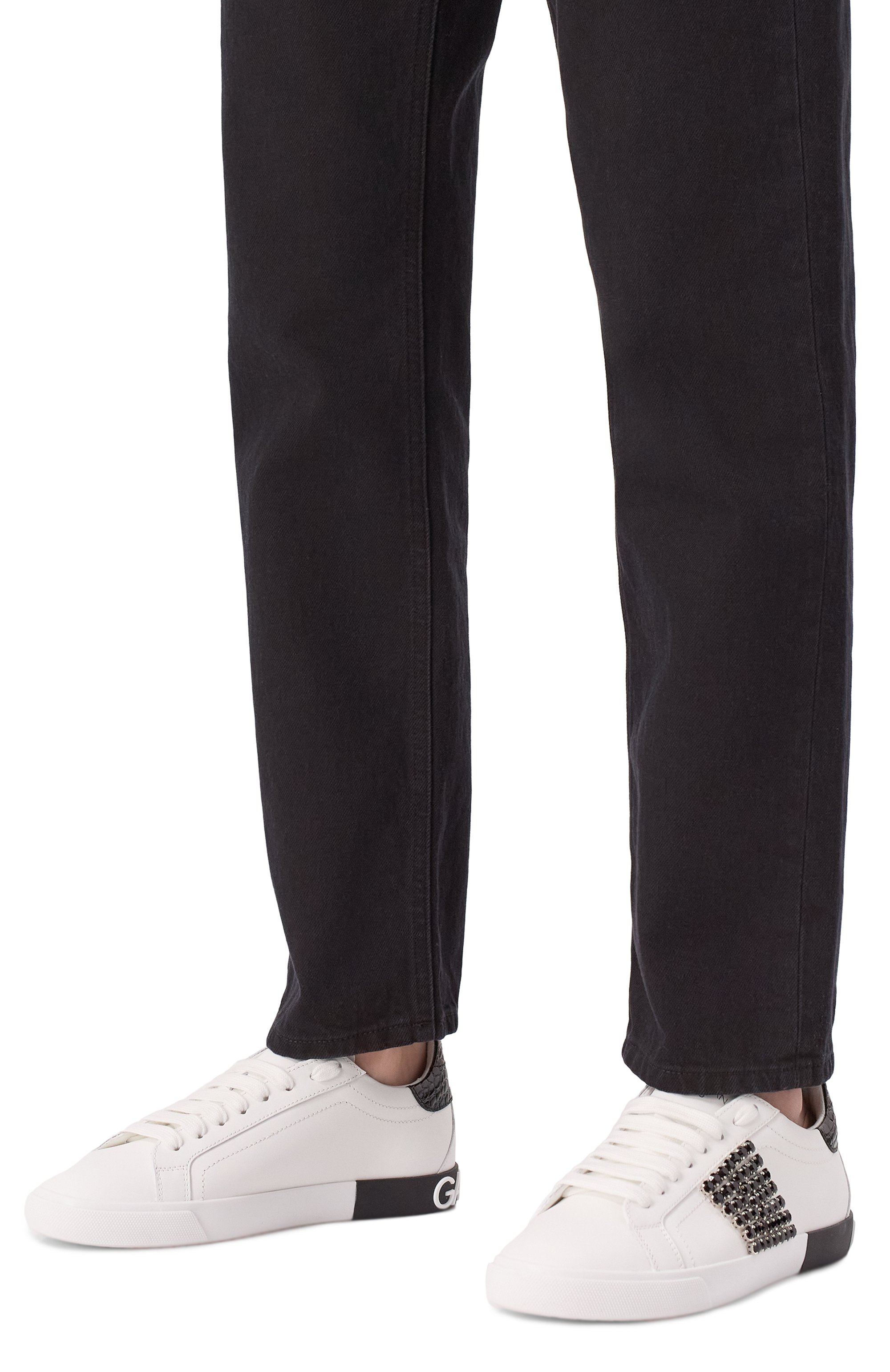 Кожаные кеды portofino vintage DOLCE & GABBANA, арт. CK2311/A6N63, фото 3