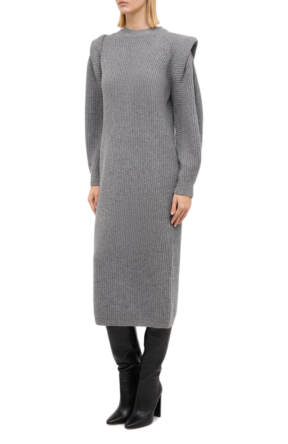 Платье из кашемира и шерсти ISABEL MARANT, арт. R01806-20A038I/BEA, фото 3