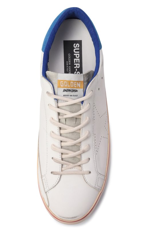 Кожаные кеды Super-Star Golden Goose Deluxe Brand GMF00105.F004580 Белый  GMF00105.F004580 Фото 6