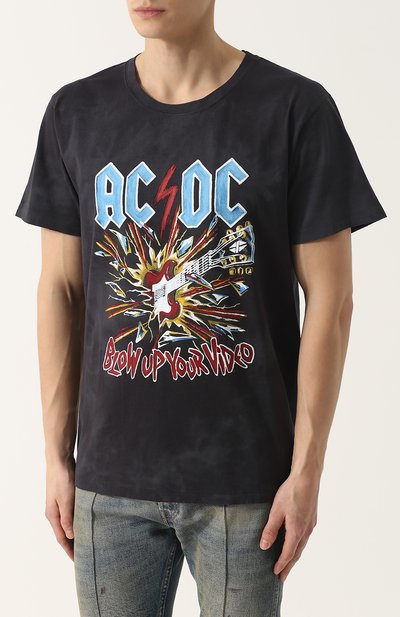 Хлопковая футболка с принтом GUCCI, арт. 493117/X3H43, фото 3