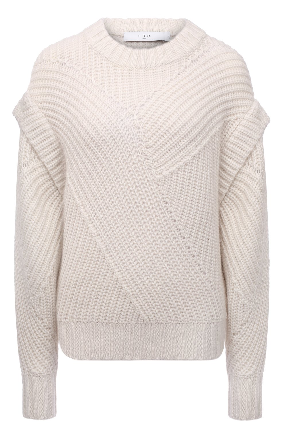 Шерстяной свитер IRO белого цвета по цене 55700 руб., арт. WP12ACIA, фото 1 Шерстяной свитер IRO, арт. WP12ACIA, фото 1