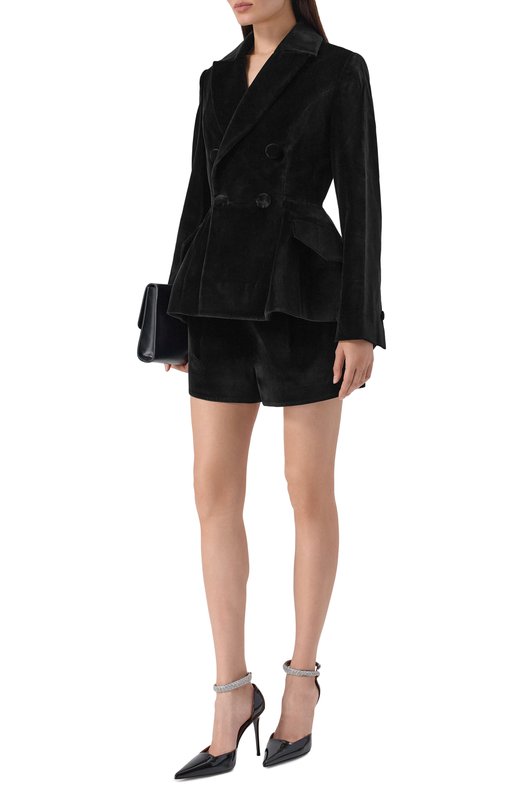 Бархатный жакет Dice Kayek FW25V521 KDF BLACK Чёрный  FW25V521 KDF BLACK Фото 2