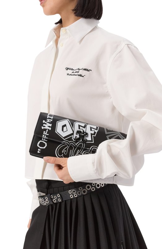 Сумка Jitney 1.0 Off-White 0WNN172S25LEA0021001 Чёрный  0WNN172S25LEA0021001 Фото 2