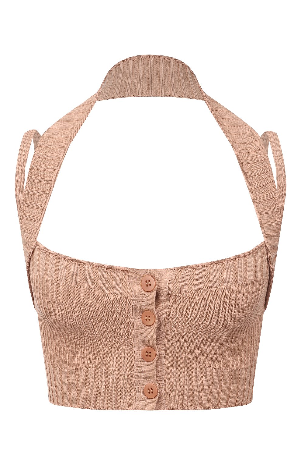 Топ из вискозы ANDREADAMO бежевого цвета по цене 33600 руб., арт. ADSS21T003014470, фото 1 Топ из вискозы ANDREADAMO, арт. ADSS21T003014470, фото 1