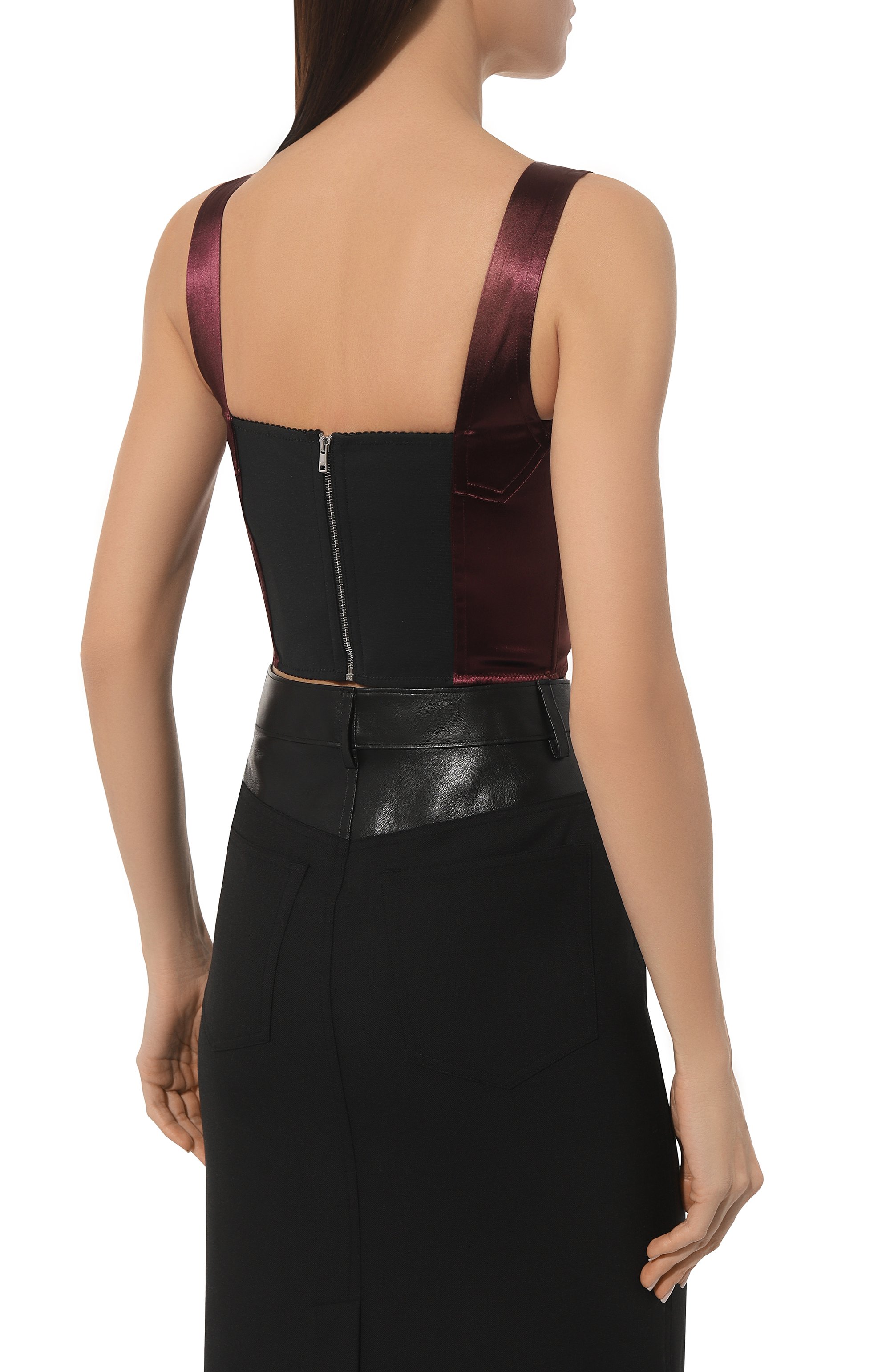 Атласный топ DOLCE & GABBANA, арт. F7W98T/GDCDC, фото 4