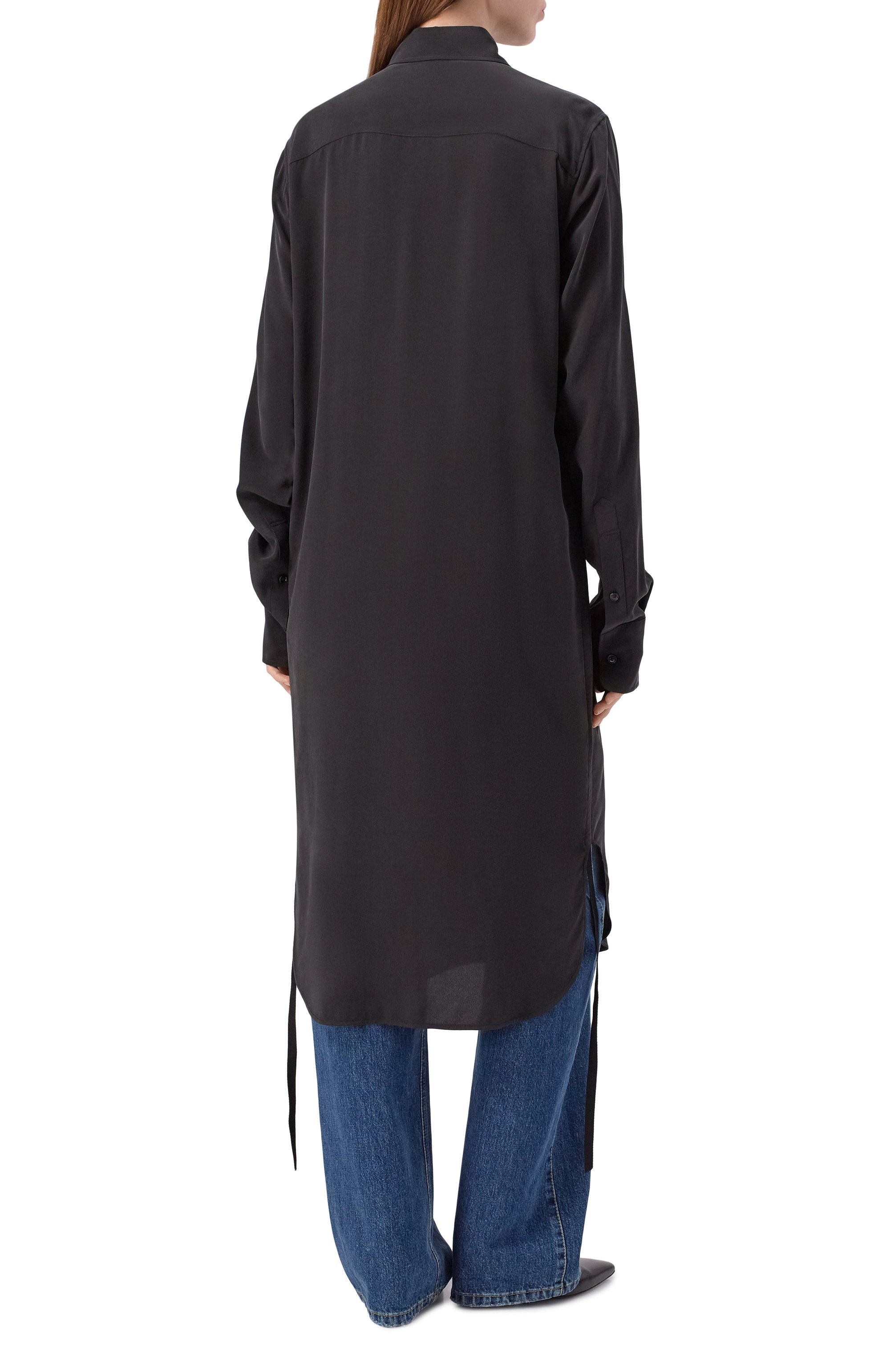 Шелковая рубашка ANN DEMEULEMEESTER, арт. B0012438/FA634, фото 4