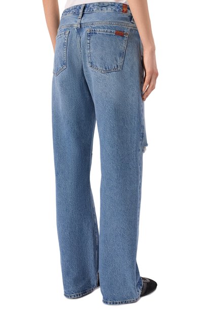 Джинсы low straight 7 FOR ALL MANKIND синего цвета по цене 31550 руб., арт. 7UD7CE35-STW, фото 4 Джинсы low straight 7 FOR ALL MANKIND, арт. 7UD7CE35-STW, фото 4