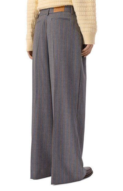 Брюки из шерсти и вискозы GANNI, арт. W0761/7013, фото 4