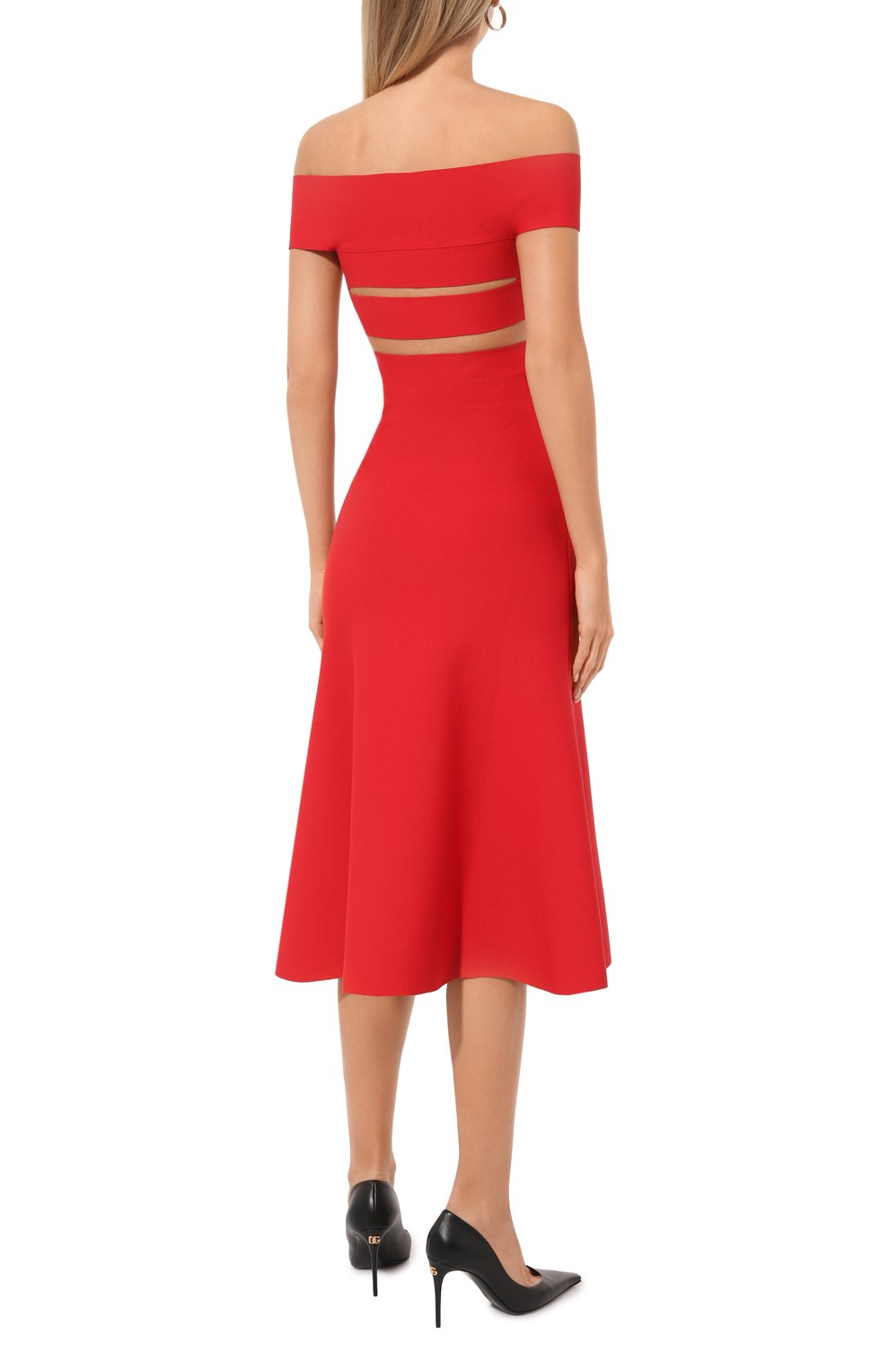 Платье из вискозы ALEXANDER MCQUEEN, арт. 748050/Q1A5Z, фото 4