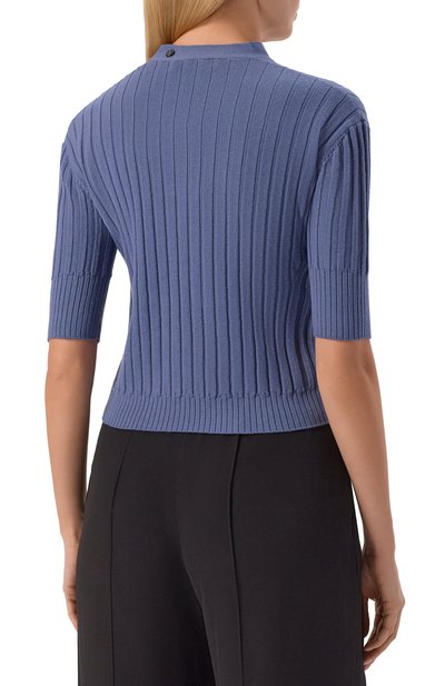 Шерстяной пуловер IRO синего цвета по цене 42400 руб., арт. WP12LUNEA, фото 4 Шерстяной пуловер IRO, арт. WP12LUNEA, фото 4