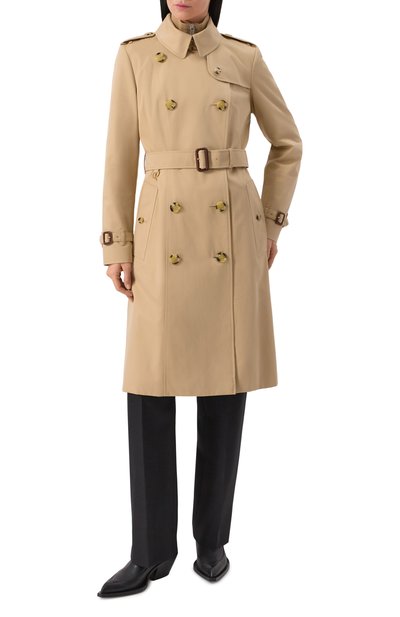 Хлопковый тренч BURBERRY, арт. 8079407, фото 3