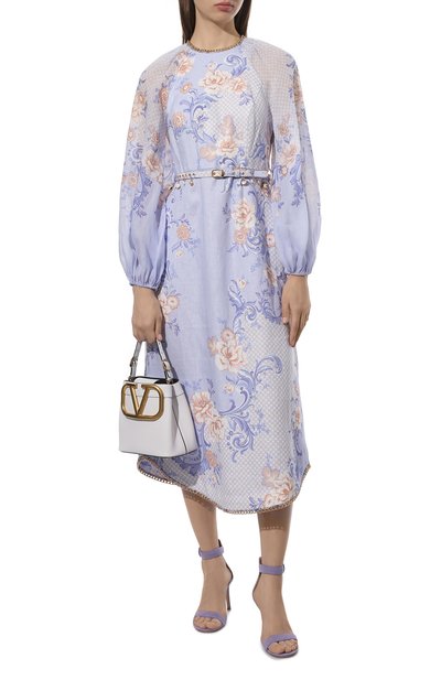 Льняное платье ZIMMERMANN голубого цвета по цене 135000 руб., арт. 2879DP0S, фото 2 Льняное платье ZIMMERMANN, арт. 2879DP0S, фото 2
