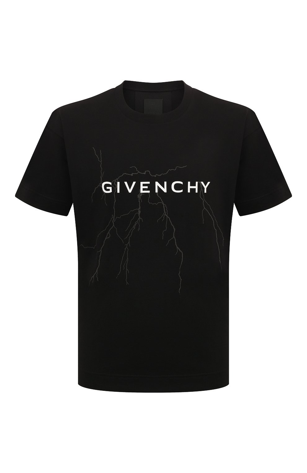 Хлопковая футболка GIVENCHY черного цвета по цене 76300 руб., арт. BM71JB3YJ9, фото 1 Хлопковая футболка GIVENCHY, арт. BM71JB3YJ9, фото 1