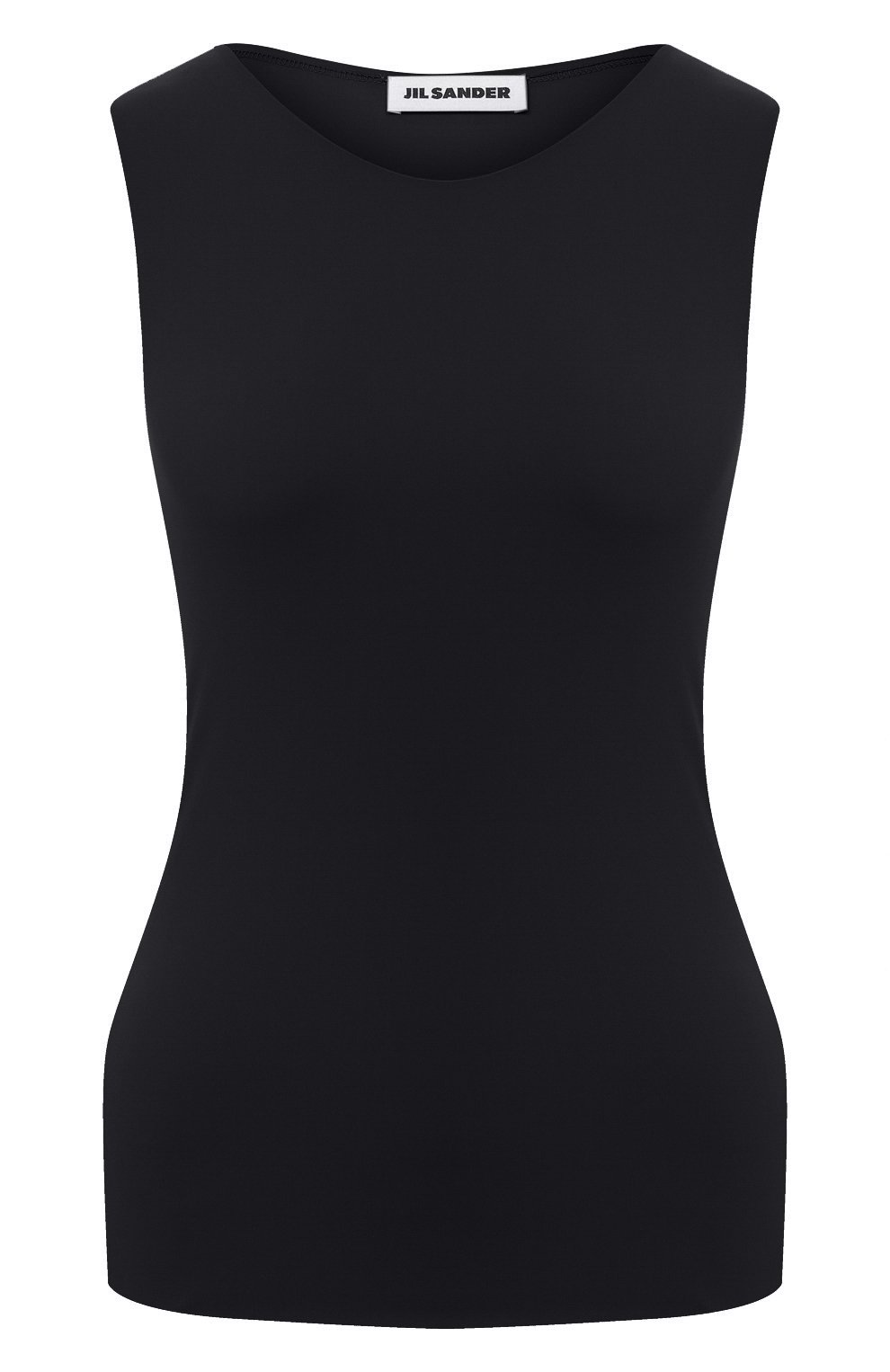 Топ JIL SANDER черного цвета по цене 26350 руб., арт. JSCR705036-WR477108, фото 1 Топ JIL SANDER, арт. JSCR705036-WR477108, фото 1