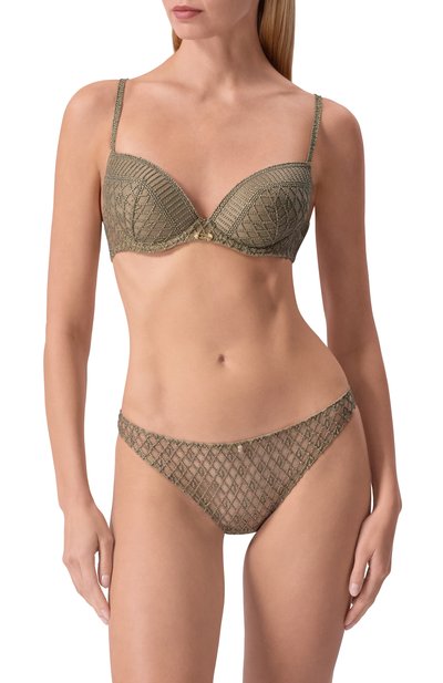 Трусы-слипы AUBADE зеленого цвета по цене 13440 руб., арт. 4D27, фото 2 Трусы-слипы AUBADE, арт. 4D27, фото 2