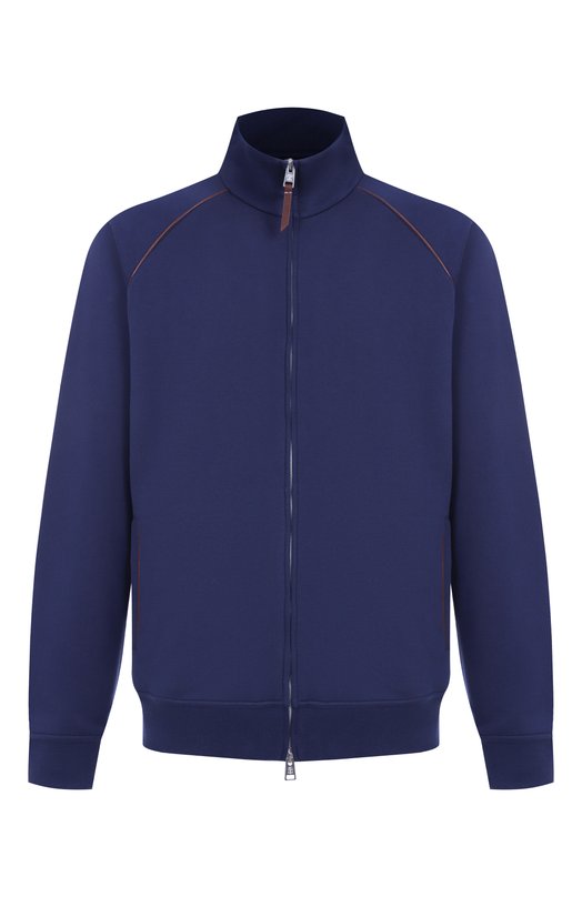 Хлопковая толстовка Brunello Cucinelli MW8639087G Синий MW8639087G