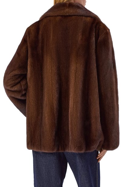 Шуба из норки MVST, арт. M010/MINK BROWN, фото 4