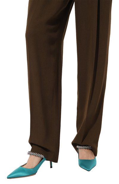 Текстильные мюли bing 65 JIMMY CHOO, арт. BING65/SAT, фото 3