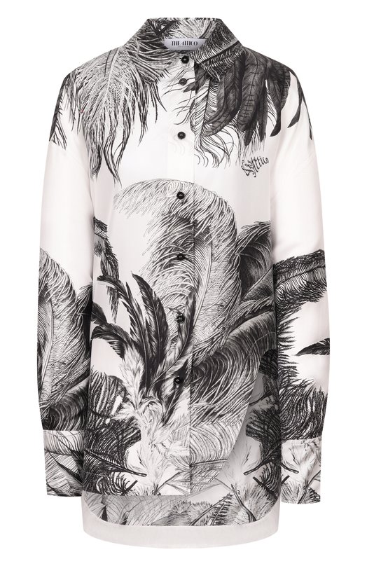 Шелковая рубашка The Attico 260WCH00004/SSS025PR Чёрно-белый 260WCH00004/SSS025PR