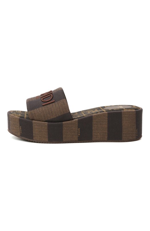 Текстильные шлепанцы Sunshine Fendi 8R8515/A0RH Коричневый  8R8515/A0RH Фото 4