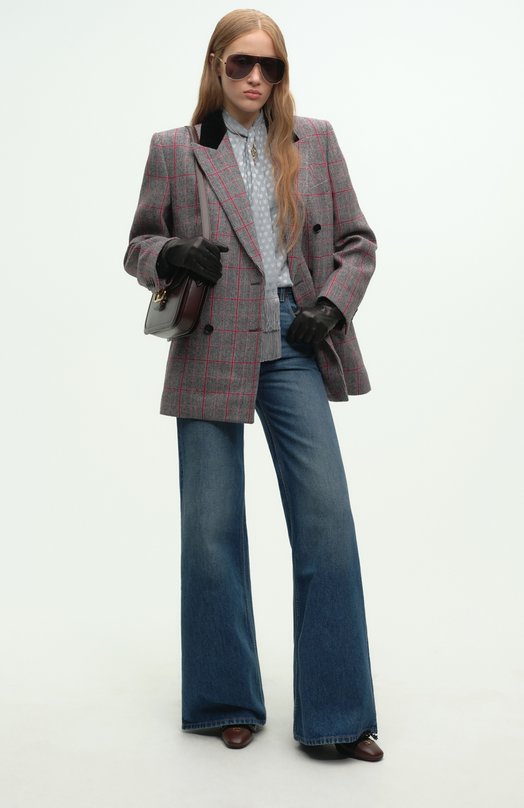 Шерстяной жакет Chloé CH25AVE64097 Серый  CH25AVE64097 Фото 6
