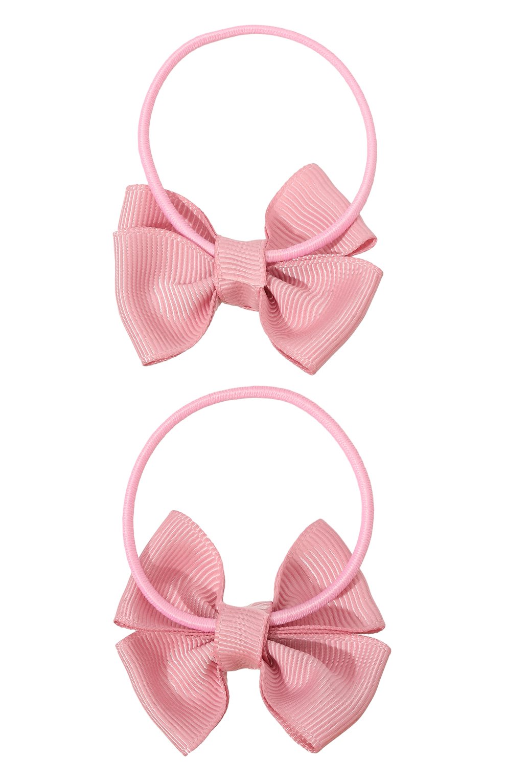 комплект из двух бантов-резинок JUNEFEE розового цвета по цене 1190 руб., арт. 7309, фото 2 комплект из двух бантов-резинок JUNEFEE, арт. 7309, фото 2