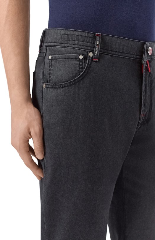 Шерстяные брюки Kiton UPNJSK0615H Чёрный  UPNJSK0615H Фото 5